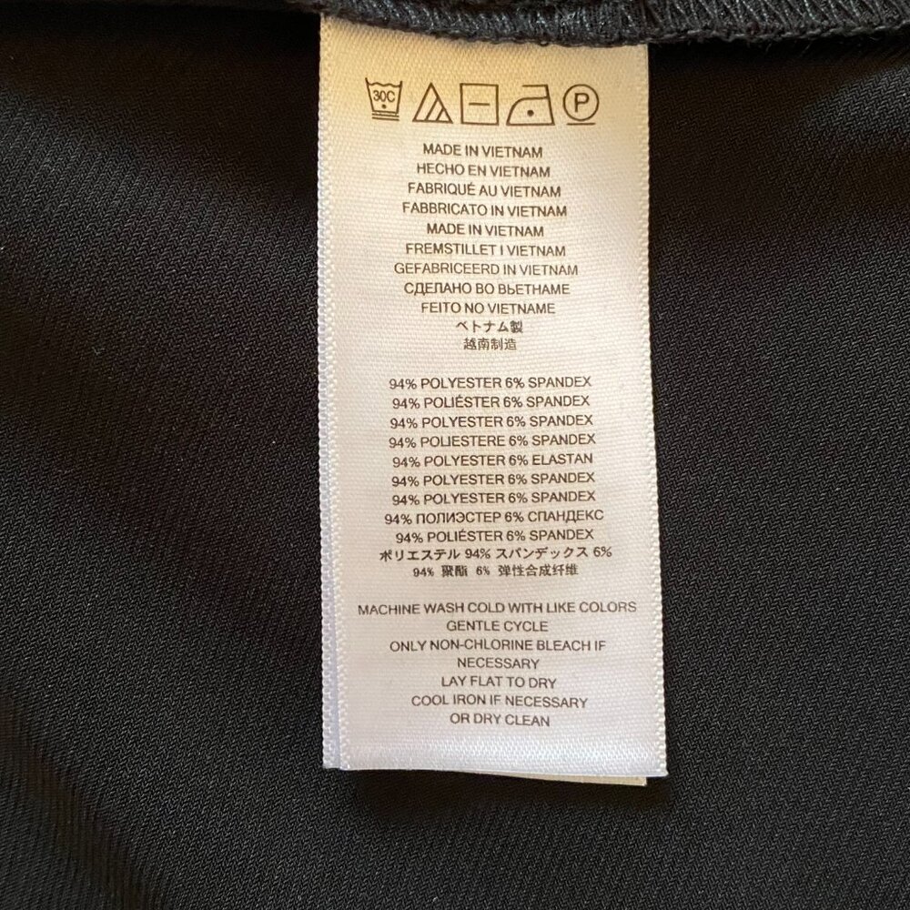 Michael Kors Black Flowing Asymmetric Hem Midi Skirt with Gathered Ruffle Pleats - Picture 6 of 6